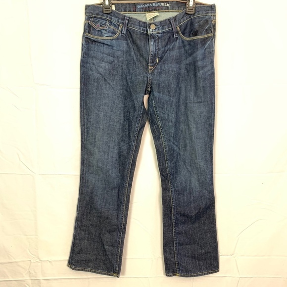 BANANA REPUBLIC MODERN SKINNY Dark Wash Jeans  10 - Picture 1 of 16